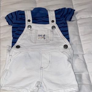 Infant overalls & tee set